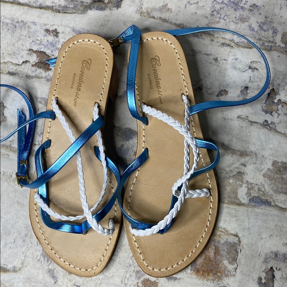 Corcione Sorrento Braided Wrap Around Sandals View 5